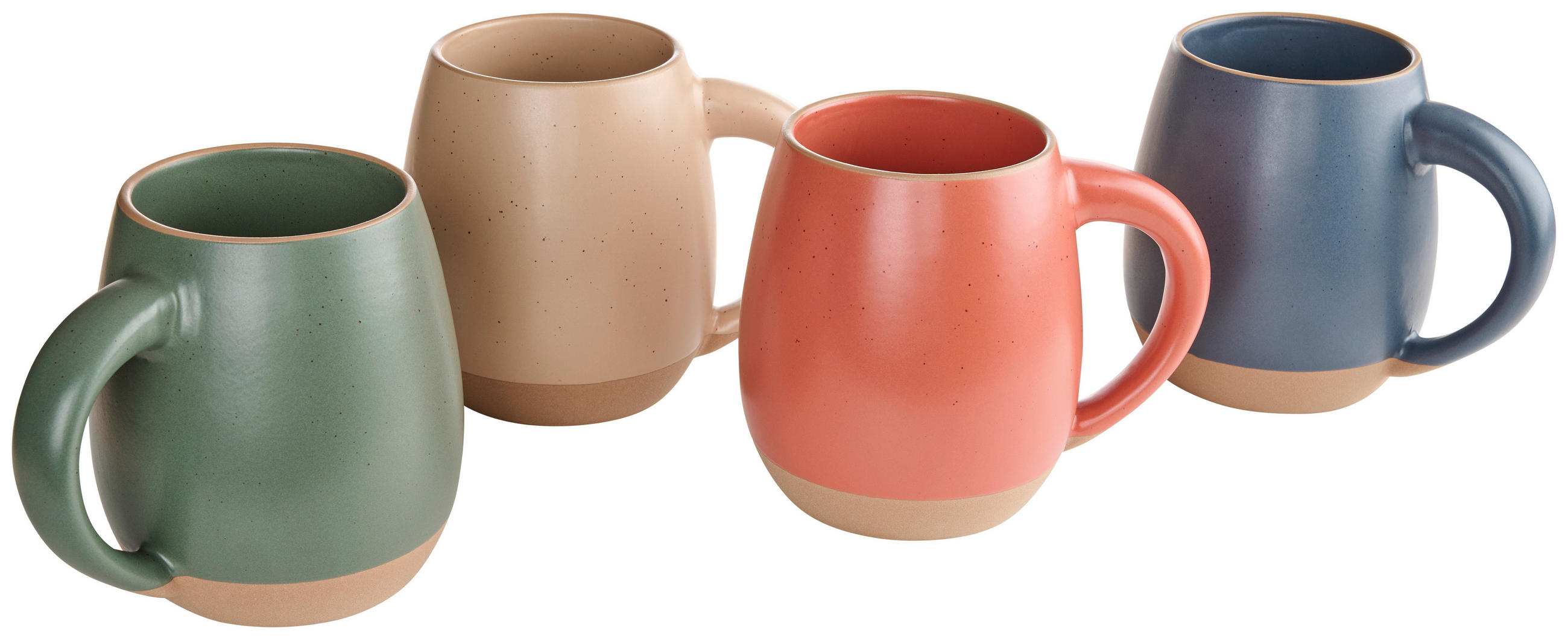 KAFFEEBECHER Dipped  520 ml   - Grün, Trend, Keramik (7,5/10,9cm) - Landscape