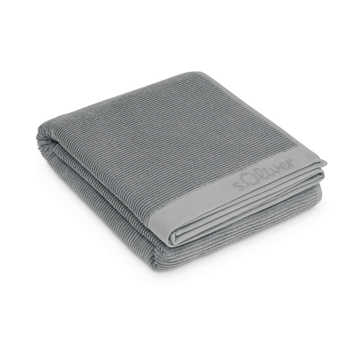 SAUNATUCH s.Oliver Grau  - Grau, Trend, Textil (80/200cm) - S. Oliver