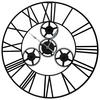 ZIDNI SAT  60 cm        - crna, Osnovno, metal (60cm) - Ambia Home