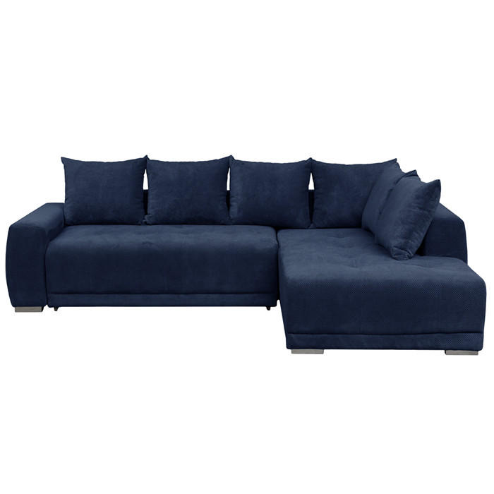 Canapea Modulară, albastru - albastru, Basics (204/92/280cm) - Carryhome