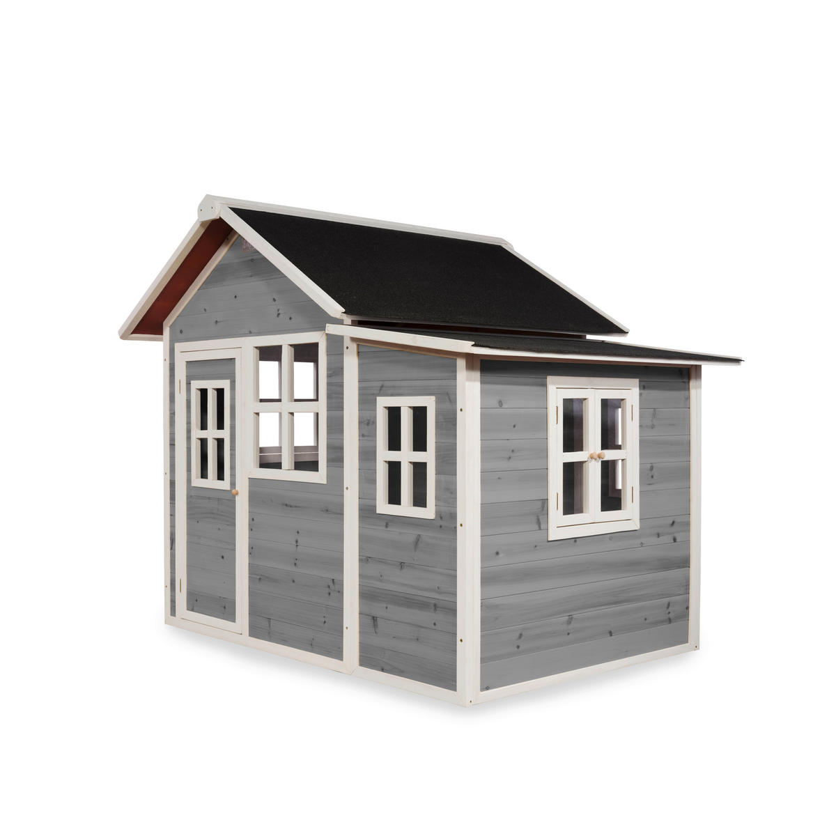 SPIELHAUS  - Grau, KONVENTIONELL, Holz (188/149/159cm) - EXIT Toys