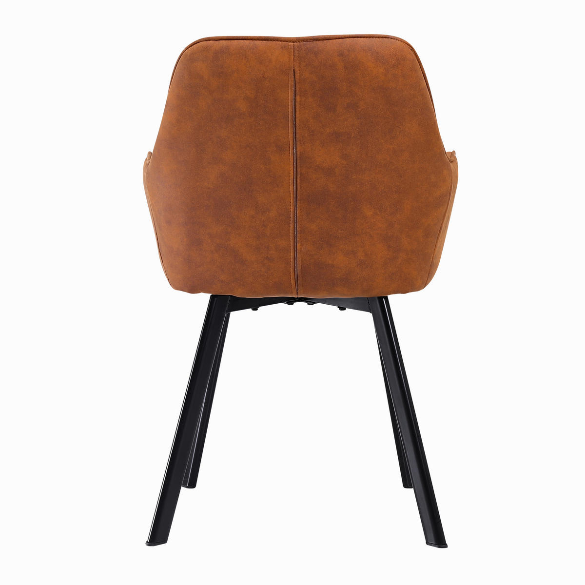 SADA STOLIČIEK S PODRÚČKAMI 2 kus - hnedá/čierna, Modern, kov/textil (56,5/83/63cm) - Livetastic