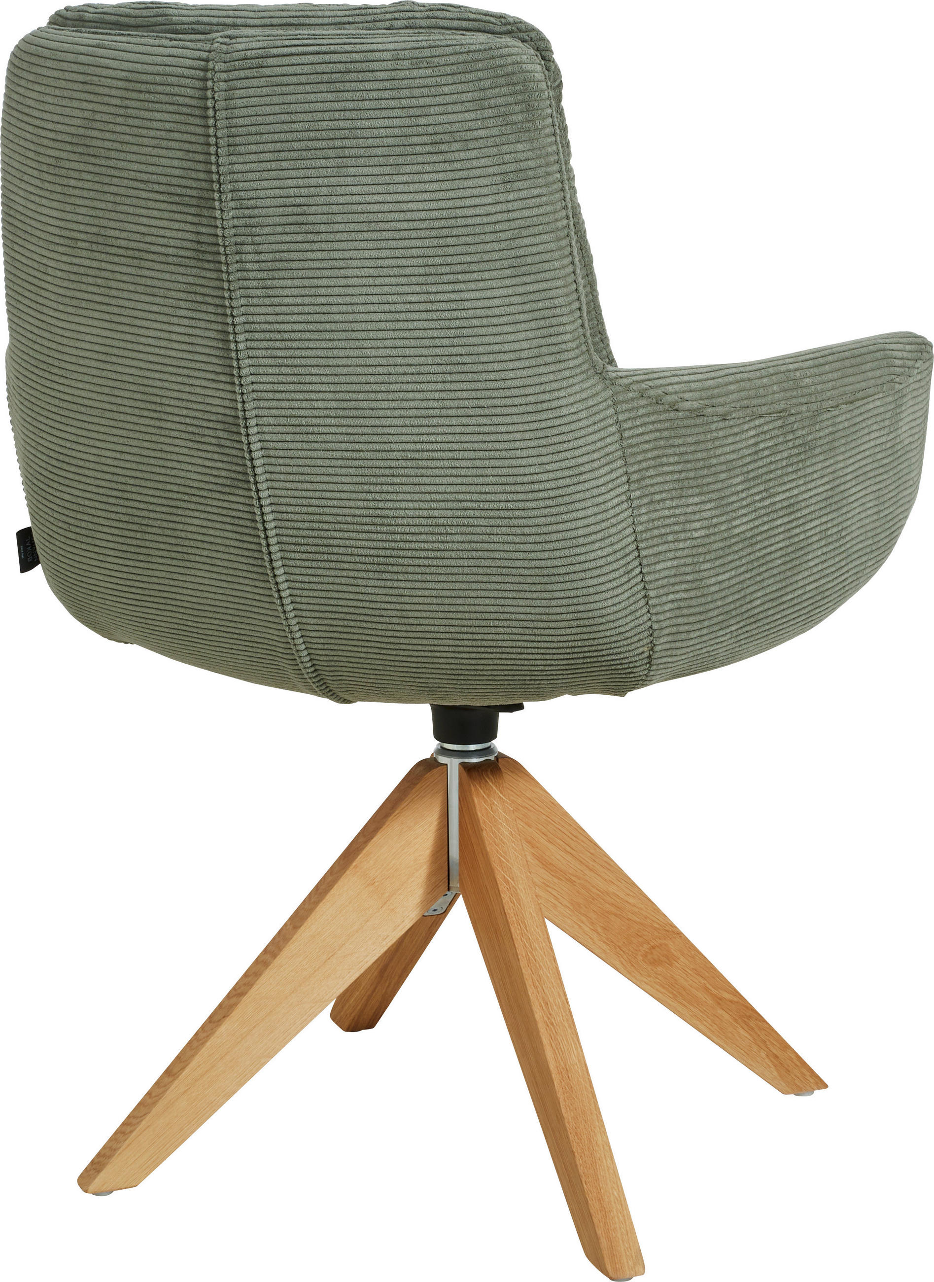 ARMLEHNSTUHL  in Cord  - Olivgrün, Design, Holz/Textil (63/90/69cm) - Johann Jakob