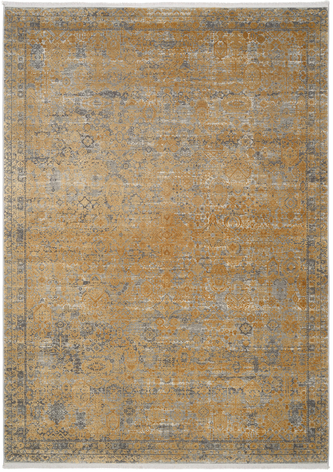 VINTAGE-TEPPICH 80/150 cm Colorè Goldfarben rechteckig  - Goldfarben, LIFESTYLE, Textil (80/150cm) - Dieter Knoll