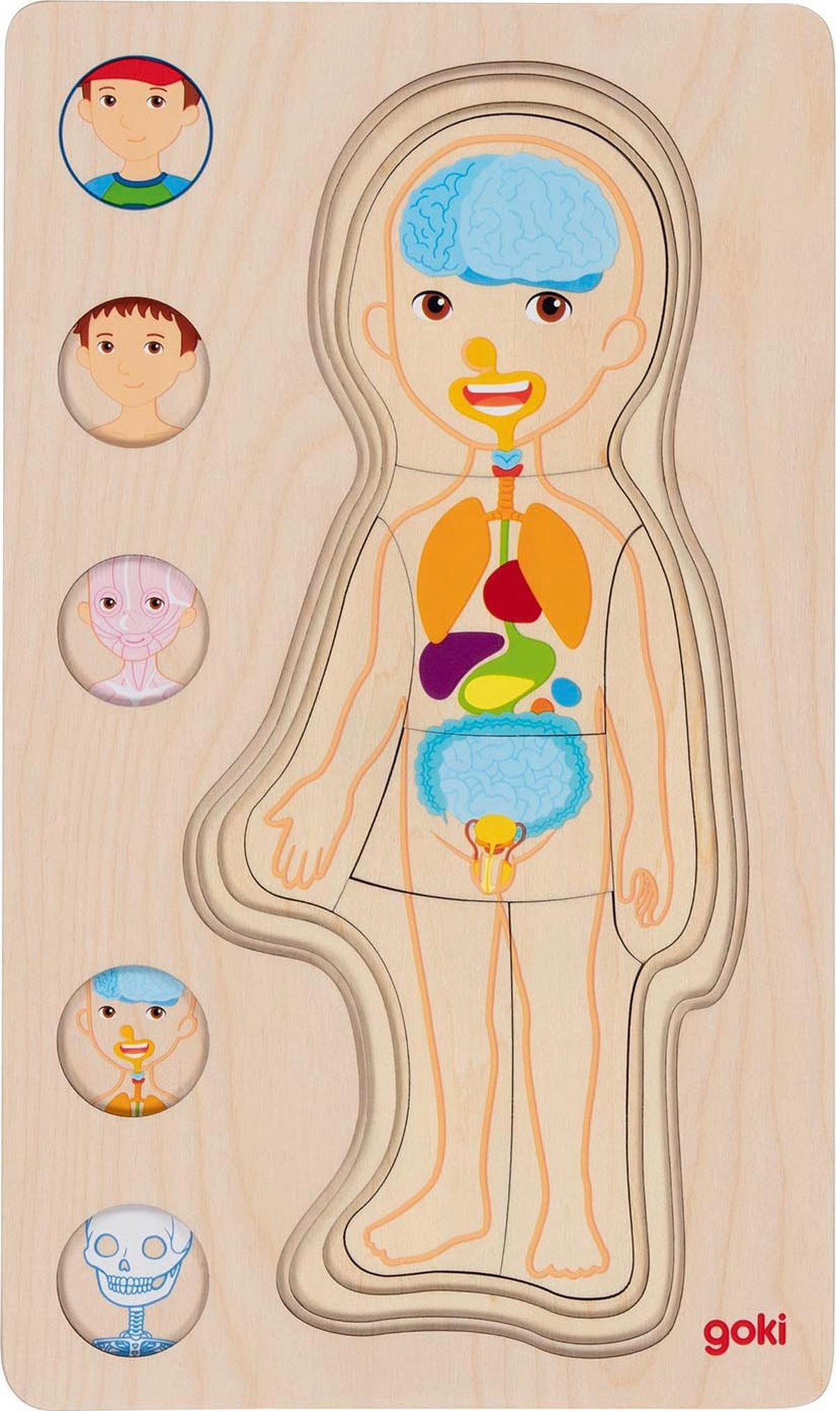 SLAGALICA   - prirodne boje, Basics, drvo (17,7/29,8/1,4cm) - Goki