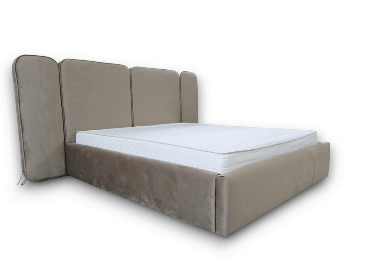 Pat, bej - bej/negru, Basics, textil (180/120/220cm) - Voleo