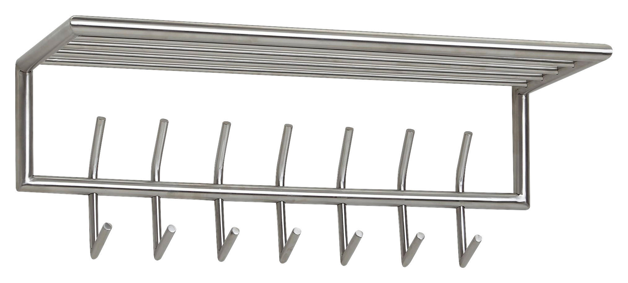 GARDEROBA ZIDNA   srebrne boje  metal  - srebrne boje, Moderno, metal (74,5/29/30cm) - MID.YOU