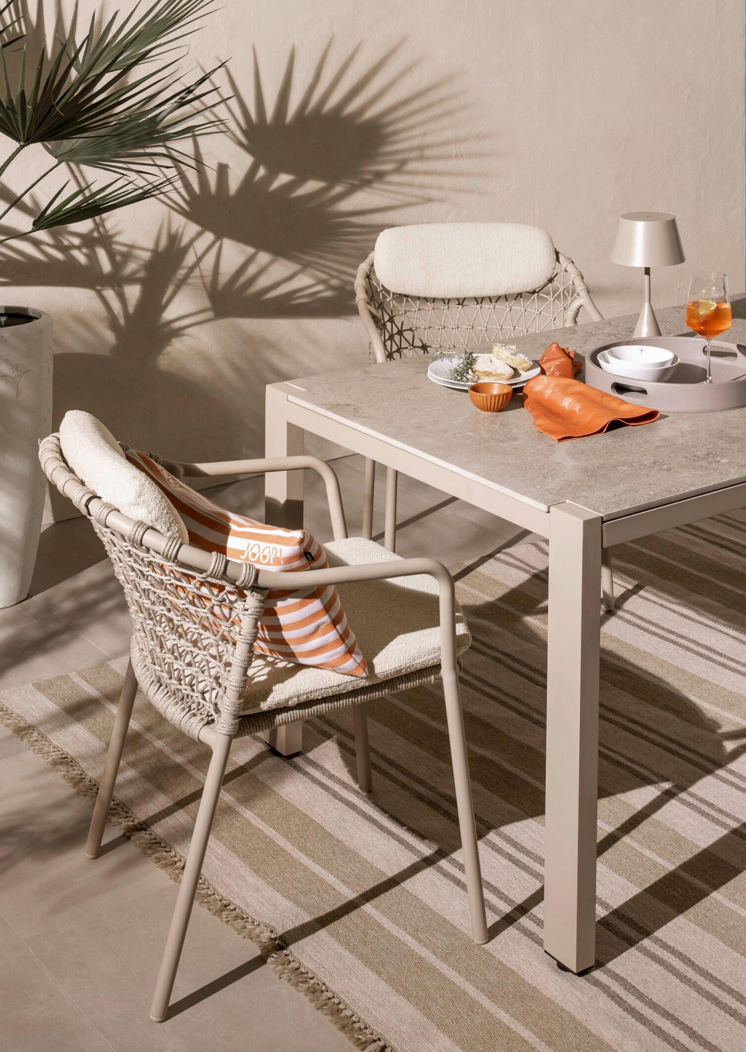 Thumbnail - Joop! Tischplatte, Creme, Keramik, rechteckig, 95x2x220 cm, Gartenmöbel, Gartentische, Gartentische