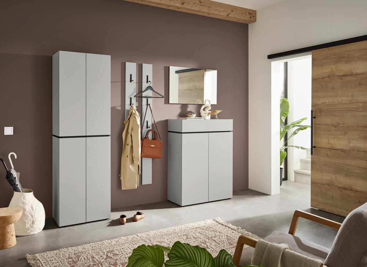 GARDEROBE 5-teilig 300/199/40 cm  - Kaschmir, Design, Holzwerkstoff (300/199/40cm) - Voleo