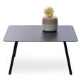 BEISTELLTISCH 75/75/35 cm Anthrazit rechteckig  - Anthrazit, Design, Metall (75/75/35cm) - Xora