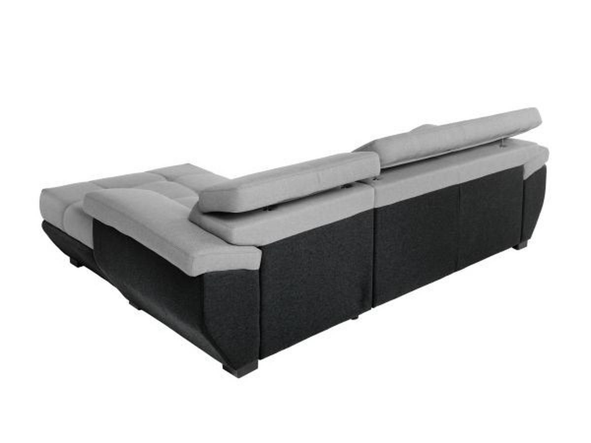 WOHNLANDSCHAFT in Flachgewebe Grau, Schwarz  - Schwarz/Grau, Konventionell, Kunststoff/Textil (267/170cm) - Livetastic