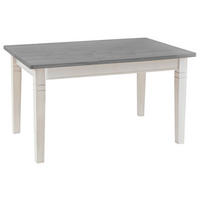 ESSTISCH in Holz 120/78/78 cm  - Weiß/Grau, ROMANTIK / LANDHAUS, Holz (120/78/78cm) - Boxxx