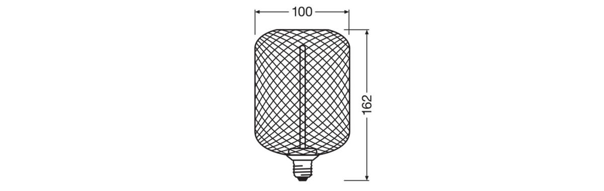 LED-FILAMENT-LEUCHTMITTEL   E27 3,5 W  - KONVENTIONELL, Metall (10/16,2cm) - Ledvance