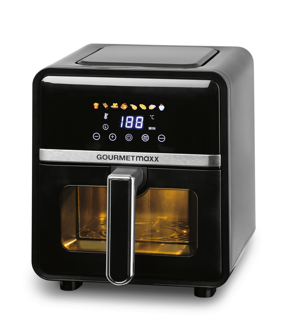 HEIßLUFTFRITTEUSE GOURMETmaxx 5 L  - Silberfarben/Schwarz, Basics, Kunststoff/Metall (36,5/25/30cm)