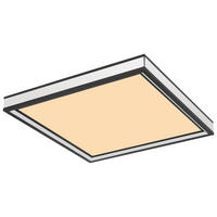 STROPNA LED-SVETILKA   //3000 K/230 V/ - črna/opal, Basics, kovina/umetna masa (30/30/6,5cm) - Globo