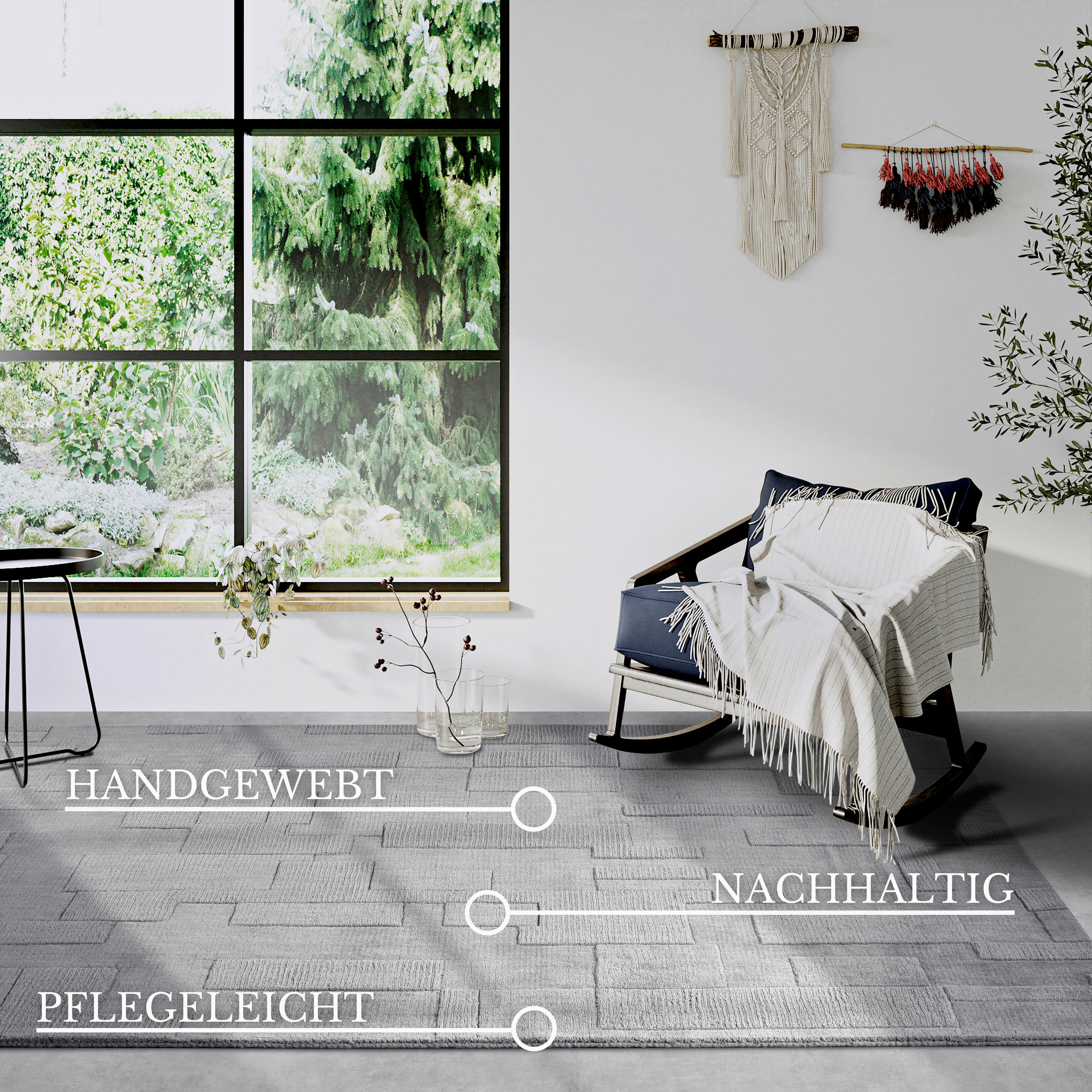 HANDWEBTEPPICH 190/280 cm Kollektion 1906 Grau  - Grau, Basics, Textil (190/280cm) - Villeroy & Boch