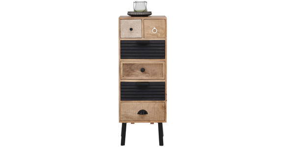 KOMMODE  in 40/108/35 cm  - Hellbraun/Dunkelbraun, LIFESTYLE, Holz/Metall (40/108/35cm) - Landscape