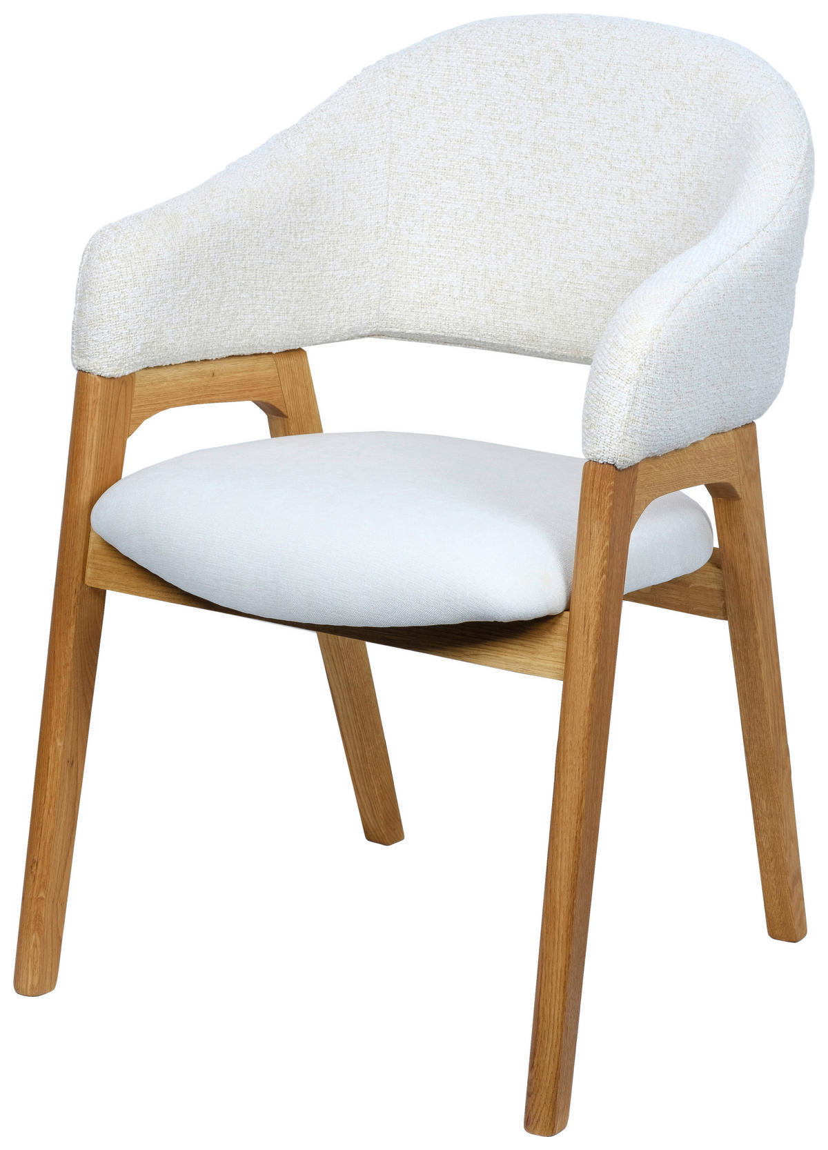 ARMLEHNSTUHL  in Webstoff  - Eichefarben/Beige, KONVENTIONELL, Holz/Textil (56,5/82,5/59,5cm) - Linea Natura