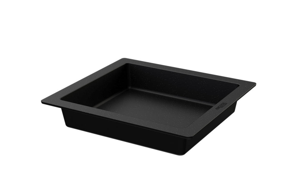 BRÄTER TEPPANYAKI 12 L  - Edelstahlfarben/Schwarz, Basics, Glas/Metall (42/46/16,4cm) - Am Cook