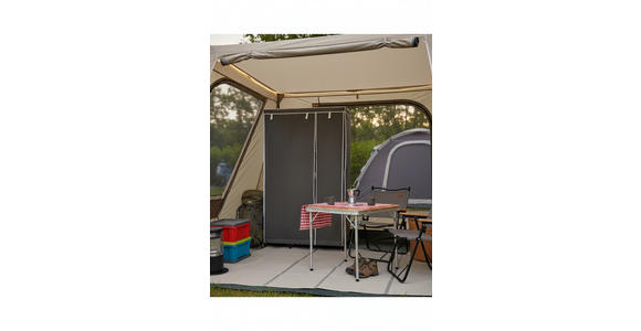 STOFFSCHRANK 110/178/46 cm  in Grau  - Grau, Basics, Kunststoff/Textil (110/178/46cm) - Carryhome