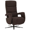 RELAXSESSEL in Textil Braun  - Schwarz/Braun, Design, Textil/Metall (71/112/83cm) - Beldomo Style