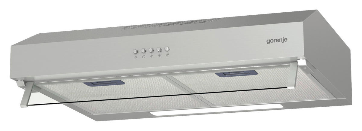 DUNSTABZUGSHAUBE WHU 629 AX/M  - Edelstahlfarben, Basics, Glas/Metall (59,6/12,5/46,8cm) - Gorenje