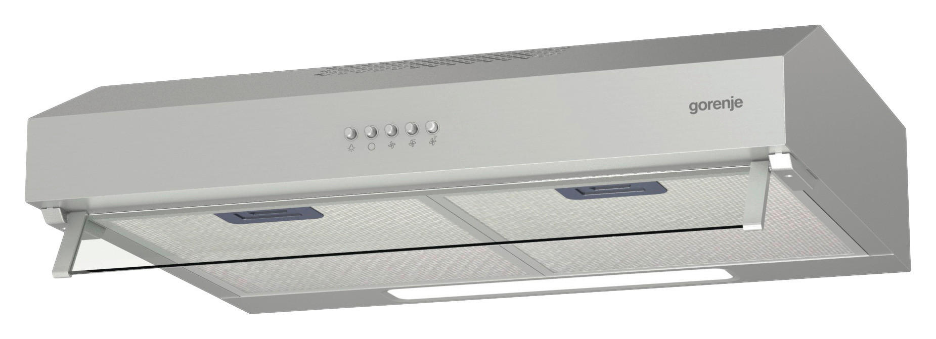 Thumbnail - Gorenje Dunstabzugshaube, Edelstahl, Metall, Glas, C, 59.6x12.5x46.8 cm, Arbeitsplatzbeleuchtung, Küchen, Küchenelektrog...