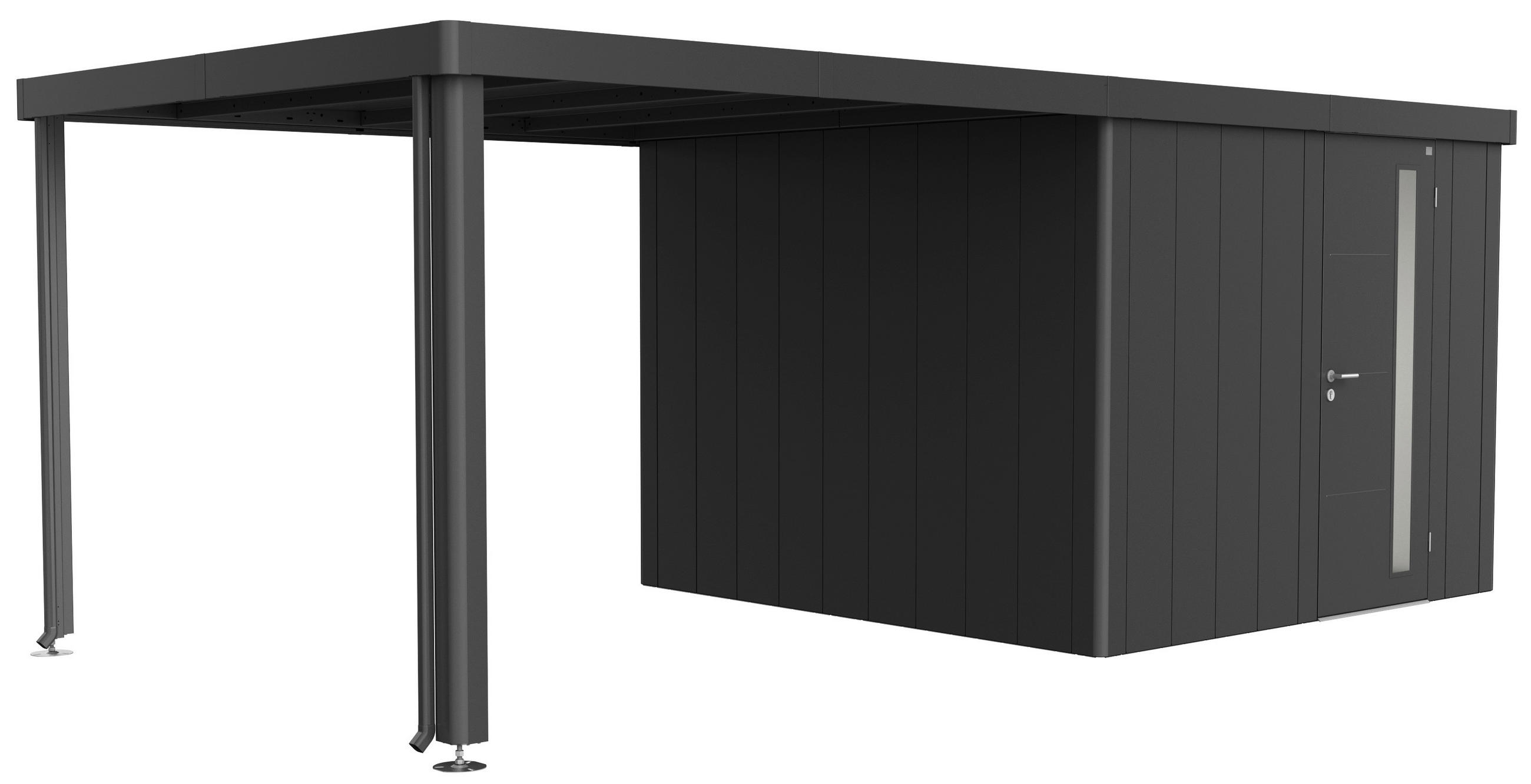 SEITENDACH 300/220/291 cm  - Anthrazit, Basics, Metall (300/220/291cm) - Biohort