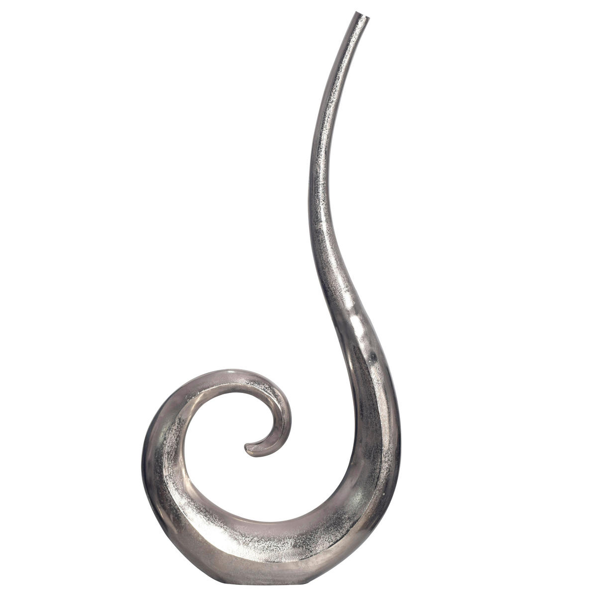 DEKOVASE  - Silberfarben, Design, Metall (48/100/10cm) - Livetastic