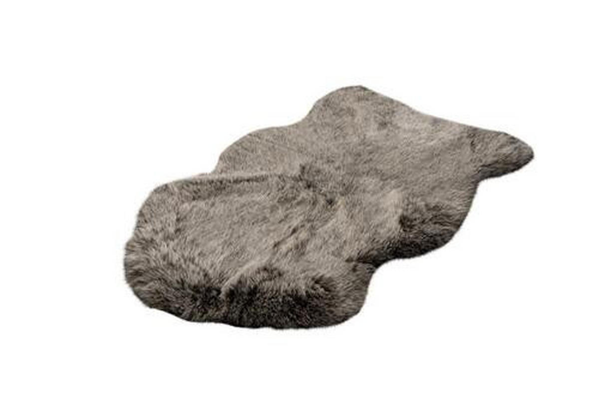 KOŽEŠINOVÝ KOBEREC, 60/90 cm, hnědá, olivově zelená - hnědá/olivově zelená, Design, textil (60/90cm)