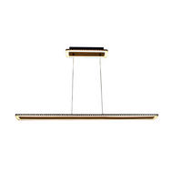 LED-HÄNGELEUCHTE 120/12/120 cm  - Goldfarben/Schwarz, Design, Metall (120/12/120cm)