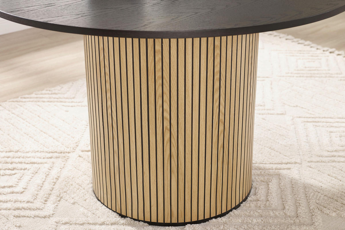 ESSTISCH in Holz, Metall, Holzwerkstoff 100/100/75 cm  - Schwarz/Naturfarben, MODERN, Holz/Holzwerkstoff (100/100/75cm) - Livetastic