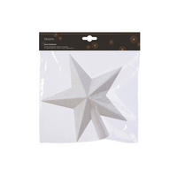 ŠPIČKA NA VÁNOČNÍ STROMEČEK - bílá, Basics (4,20/19,00/19,00cm)