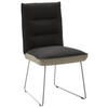 STUHL  in Stahl Flachgewebe  - Edelstahlfarben/Greige, Design, Textil/Metall (49/93/59cm) - Dieter Knoll