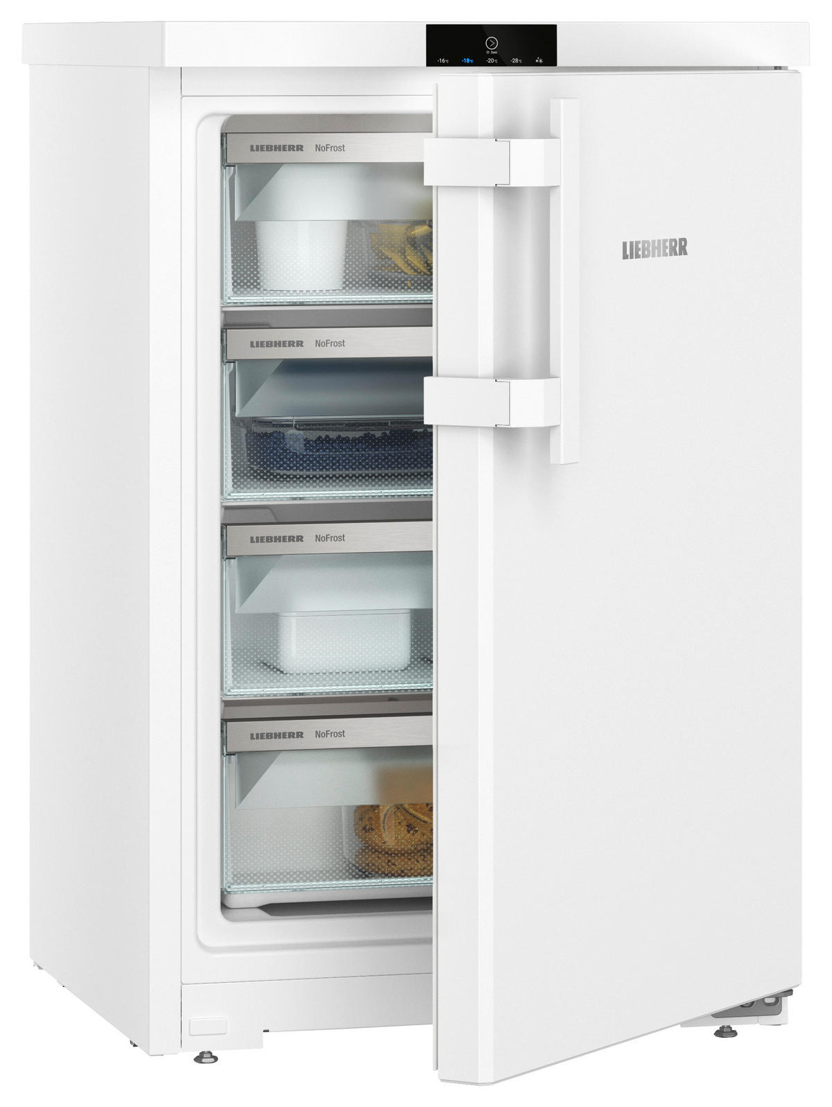 GEFRIERSCHRANK FNE1404  - Weiß, Basics, Metall (55/85/60,7cm) - Liebherr