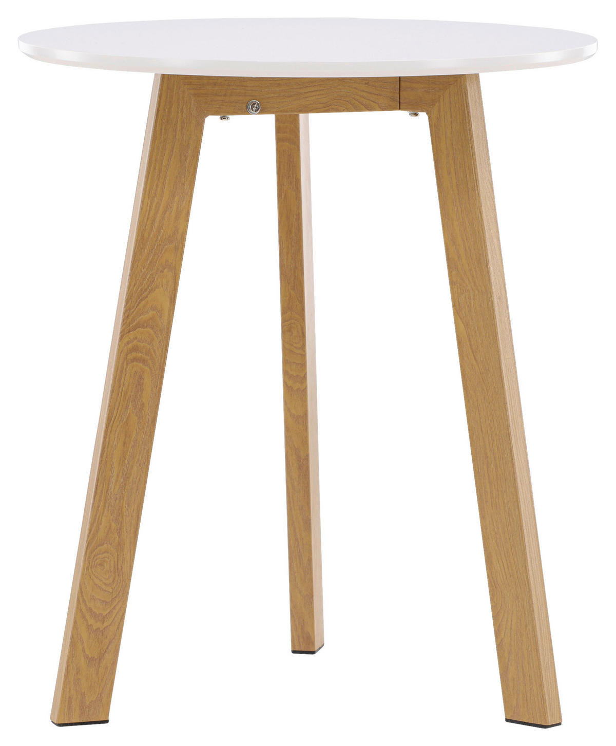 ESSTISCH in Holz, Metall 65/65/75 cm  - Hellbraun/Weiß, Design, Holz/Metall (65/65/75cm) - Livetastic