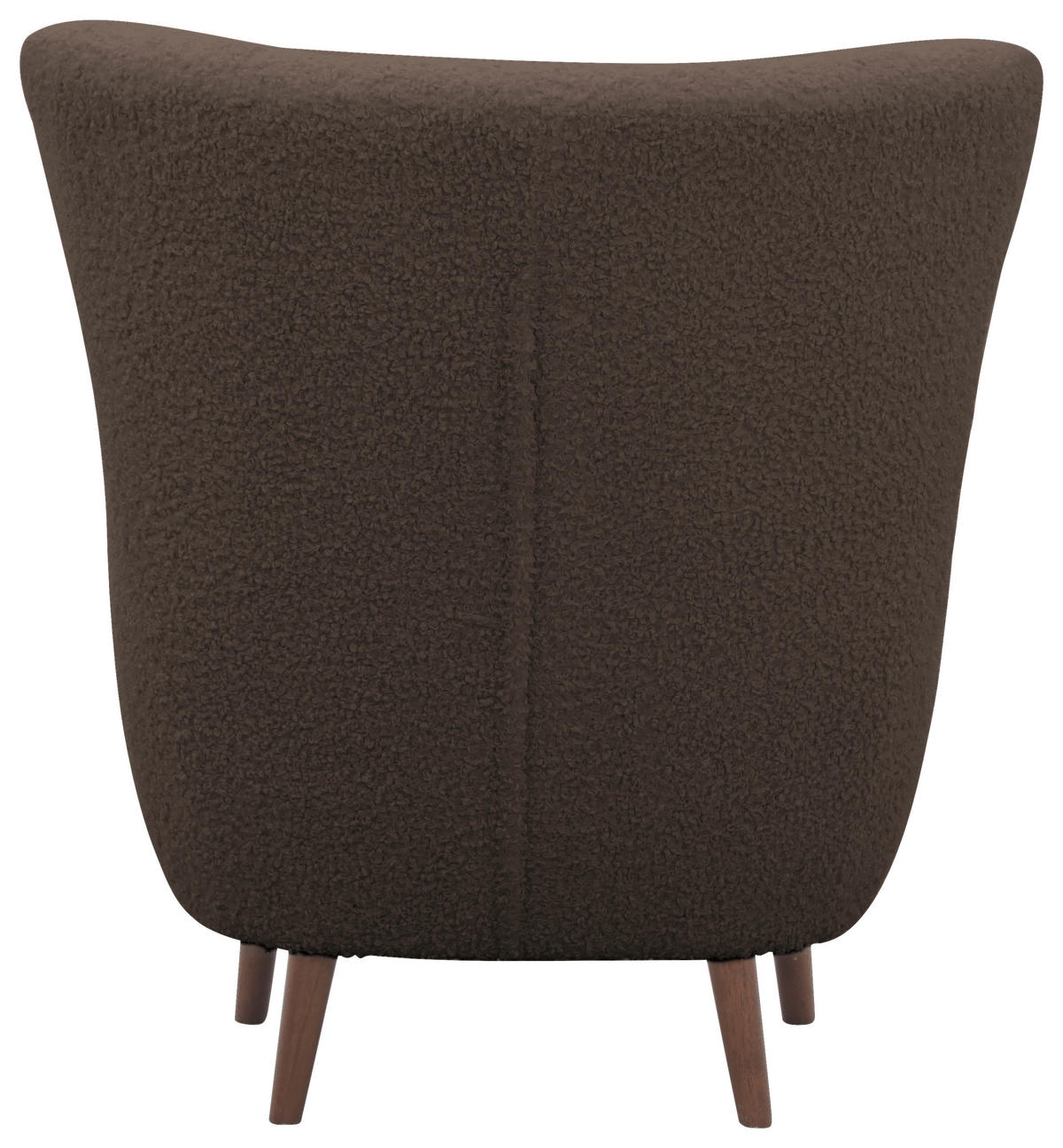 SESSEL in Teddystoff Braun  - Kastanienfarben/Braun, Design, Holz/Textil (90/98/88cm) - Livetastic