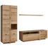 WOHNWAND Eiche furniert Eichefarben - Eichefarben/Alufarben, Design, Glas/Holz (296/214/53cm) - VENJAKOB