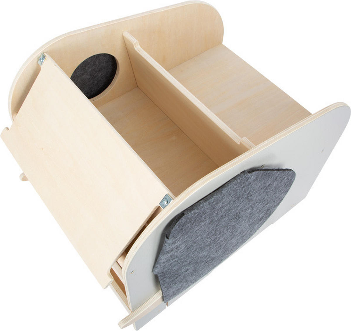 SPIELZEUGBOX  - Multicolor, Basics, Holz/Textil (63/41/51cm) - small foot