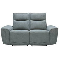 KÉTÜLÉSES KANAPÉ fém, műanyag, textil, faalapú anyag szürke  - fekete/szürke, Konventionell, műanyag/faalapú anyag (170cm) - Celina Home