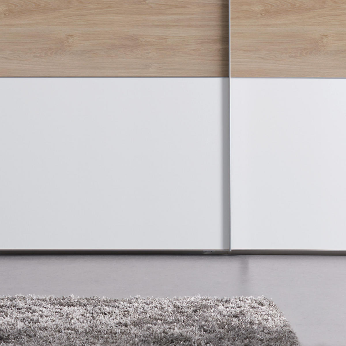 SCHWEBETÜRENSCHRANK in Weiss, Eichefarben  - Weiss/Eichefarben, Modern (336/222/68cm) - MID.YOU
