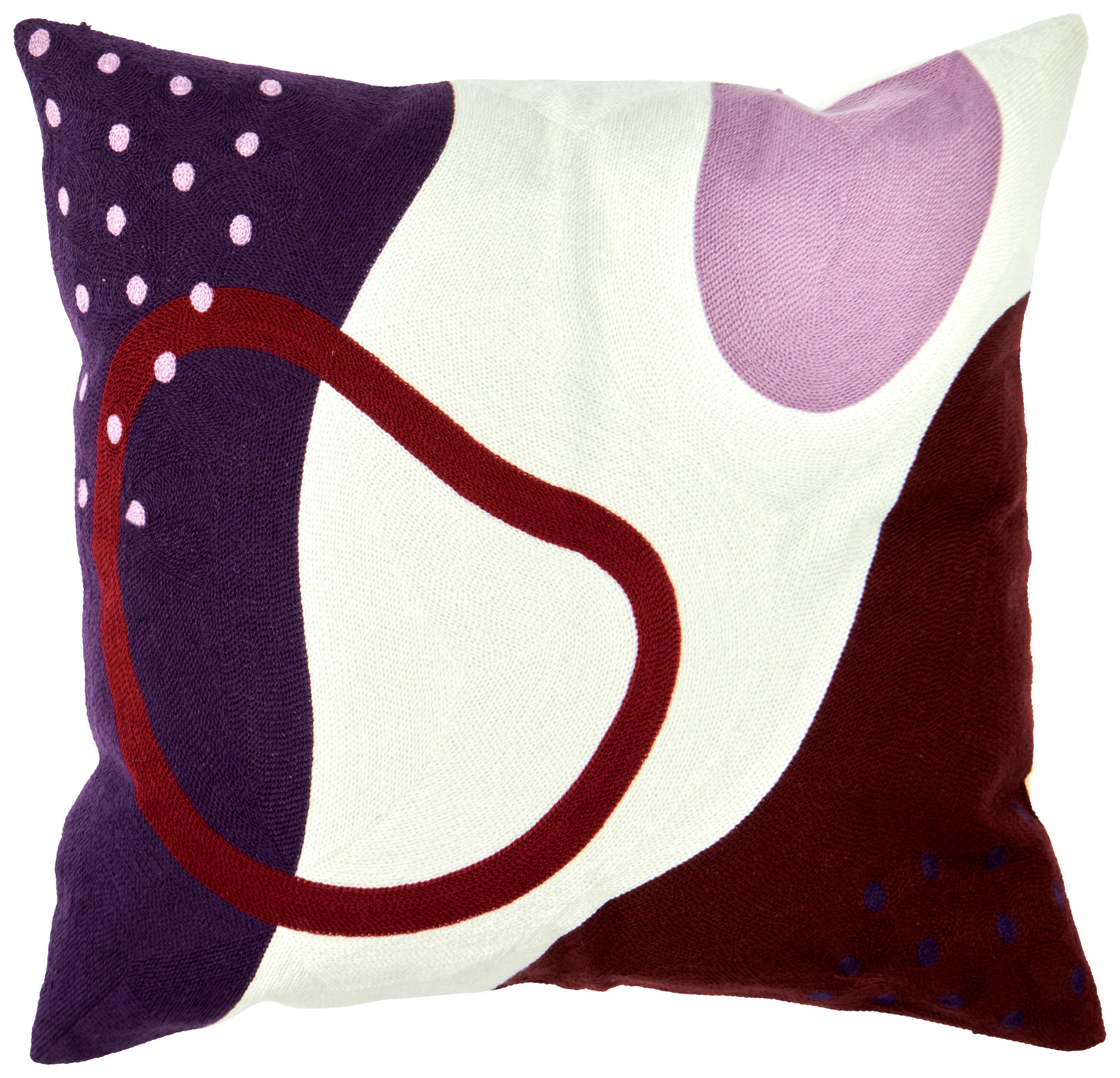 POTAH NA POLŠTÁŘ  45/45 cm - purpurová, Basics (45/45cm) - Novel