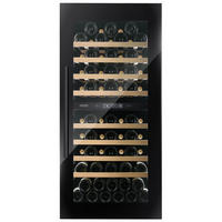 WEINKÜHLSCHRANK DVS-70.185DB  - Schwarz, Basics, Glas/Holz (59,5/121,5/68cm)