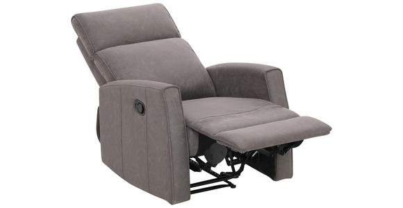 RELAXSESSEL Mikrofaser    - Schwarz/Grau, KONVENTIONELL, Kunststoff/Textil (73/105/93cm) - Xora