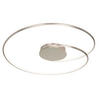 LED-DECKENLEUCHTE Birmingham 67/10 cm   - Nickelfarben, LIFESTYLE, Kunststoff/Metall (67/10cm) - Novel