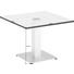 BEISTELLTISCH in Metall, Glas 60/60/44,5 cm - Silberfarben, KONVENTIONELL, Glas/Metall (60/60/44,5cm) BEISTELLTISCH in Metall, Glas 60/60/44,5 cm - Silberfarben, KONVENTIONELL, Glas/Metall (60/60/44,5cm)