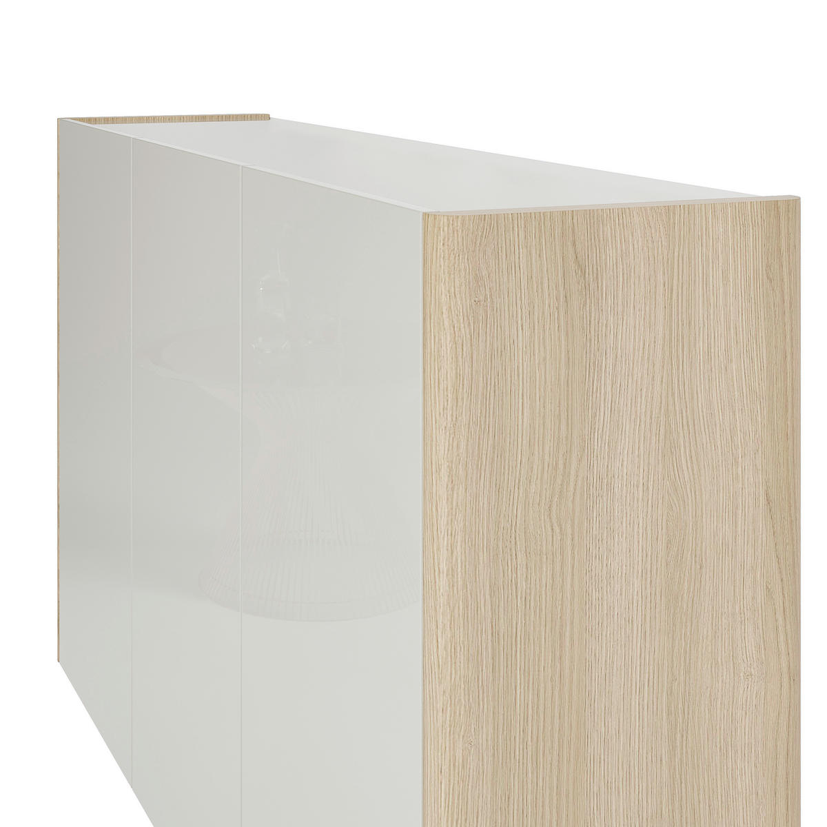 HÄNGESCHUHSCHRANK 141/85/35 cm  - Eiche Bianco/Greige, Design, Holzwerkstoff (141/85/35cm) - Voleo