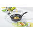 PFANNE 28 cm - Klar/Schwarz, Basics, Glas/Metall (28cm) - BALLARINI