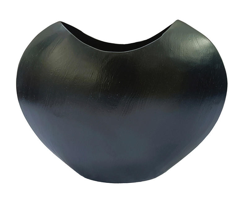 VÁZA 24.5 cm  - fekete, Trend, fém (32/11,5/24,5cm) - Ambia Home