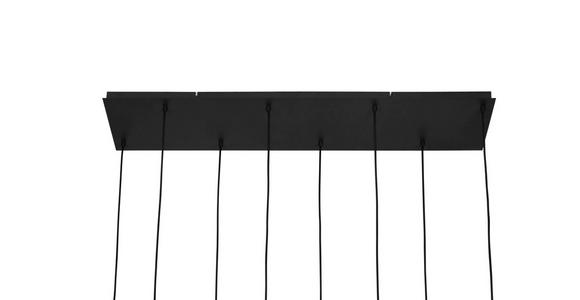 HÄNGELEUCHTE 123/39/150 cm - Schwarz, Design, Glas/Kunststoff (123/39/150cm) - Novel